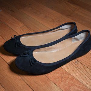 J.Crew Black Velvet Ballet Flats Size 9
